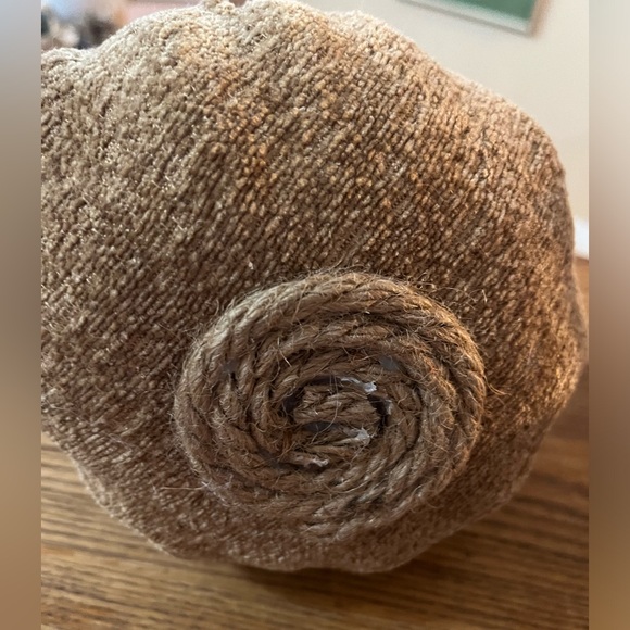 Set of 2 Handmade Succulent Chenille Fall Pumpkins - Fabric Fall Pumpkins - Boho - Picture 7 of 14